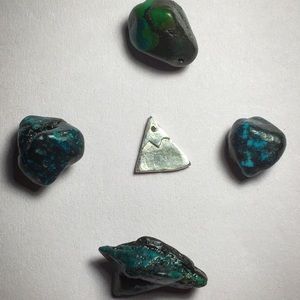 Mountain Pendant - Fine Silver